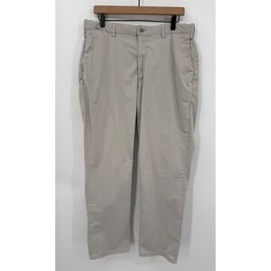 Peter Millar Pants Mens 34* Khaki Beige Golf Chino Cotton Silk Trousers